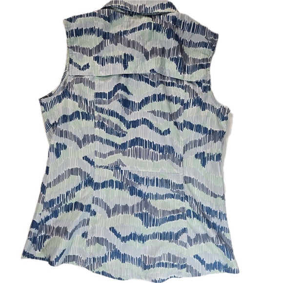 Reel Legends Shirt Womens Petite Small Mariner Sleeveless Outdoor Fishing Top - Picture 2 of 6